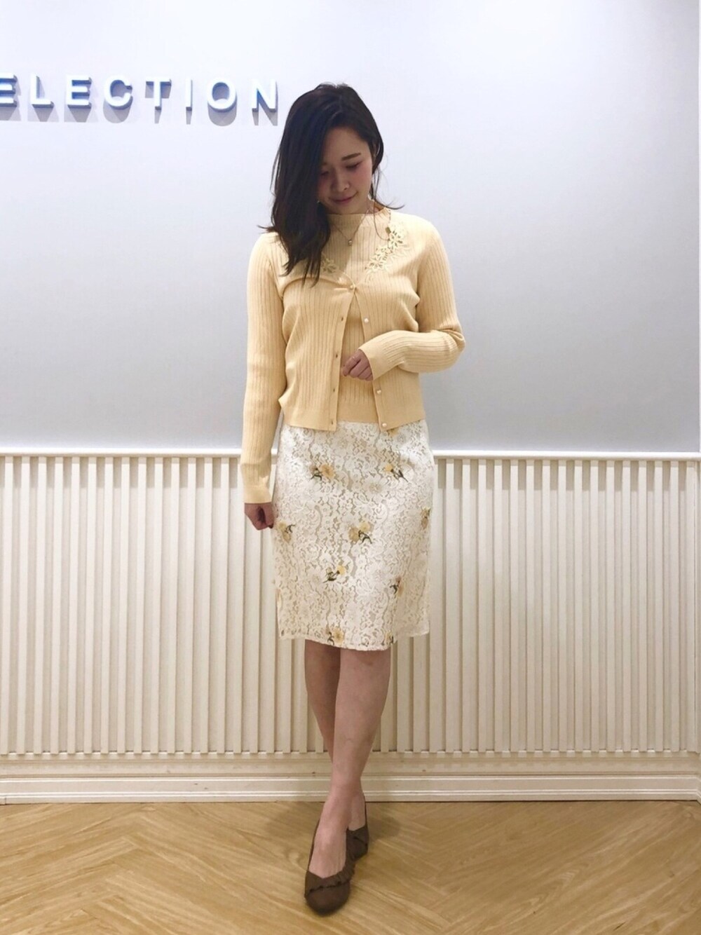 WILLSELECTION（ウィルセレクション）の「アシメ刺繍ツインニット