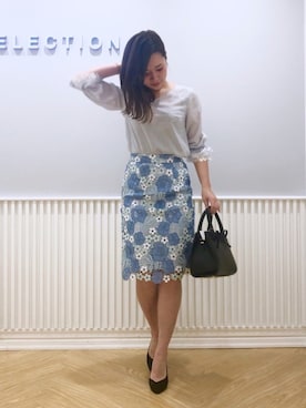 「WILLSELECTION（ウィルセレクション）のアイテム（ハンドバッグ）」を使った、yuka.c5さん（レディース・159cm）の春コーディネート