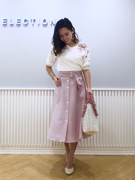 「WILLSELECTION（ウィルセレクション）のアイテム（ハンドバッグ）」を使った、yuka.c5さん（レディース・159cm）の春コーディネート