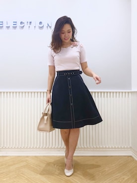 「WILLSELECTION（ウィルセレクション）のアイテム（ハンドバッグ）」を使った、yuka.c5さん（レディース・159cm）の春コーディネート