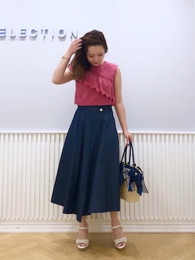 yuka.c5さん（レディース・159cm）の夏コーディネート