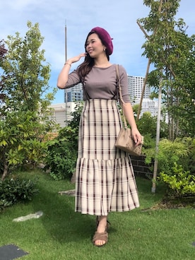 「WILLSELECTION（ウィルセレクション）のアイテム（ハンドバッグ）」を使った、yuka.c5さん（レディース・159cm）の秋コーディネート