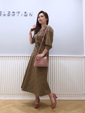 「WILLSELECTION（ウィルセレクション）のアイテム（ハンドバッグ）」を使った、yuka.c5さん（レディース・159cm）の秋コーディネート