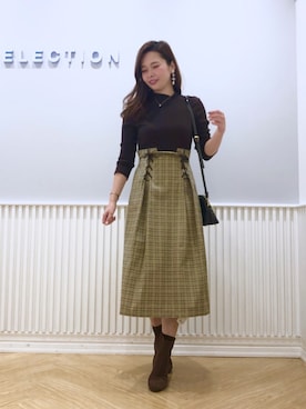 「WILLSELECTION（ウィルセレクション）のアイテム（ショルダーバッグ）」を使った、yuka.c5さん（レディース・159cm）の秋コーディネート