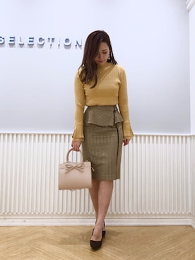 「WILLSELECTION（ウィルセレクション）のアイテム（ショルダーバッグ）」を使った、yuka.c5さん（レディース・159cm）の秋コーディネート