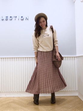「WILLSELECTION（ウィルセレクション）のアイテム（ブーツ）」を使った、yuka.c5さん（レディース・159cm）の秋コーディネート