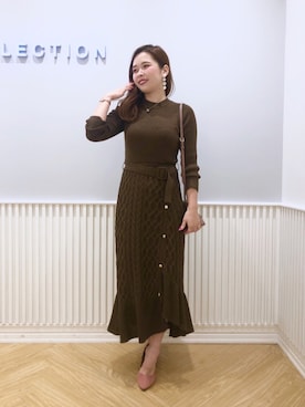 「WILLSELECTION（ウィルセレクション）のアイテム（ショルダーバッグ）」を使った、yuka.c5さん（レディース・159cm）の秋コーディネート