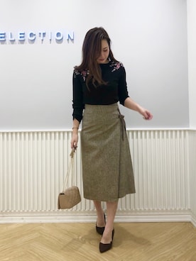 「WILLSELECTION（ウィルセレクション）のアイテム（バッグ）」を使った、yuka.c5さん（レディース・159cm）の秋コーディネート