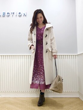 「WILLSELECTION（ウィルセレクション）のアイテム（バッグ）」を使った、yuka.c5さん（レディース・159cm）の冬コーディネート