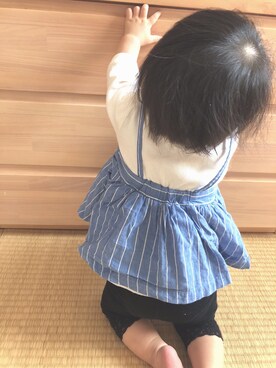 「BANZAI（バンザイ）のアイテム」を使った、ayaさん（キッズ・70cm）の秋コーディネート