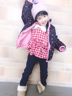 ayaさん（キッズ・90cm）の冬コーディネート