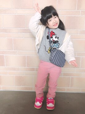 「へんなポーズ」｜ayaさん（キッズ・90cm）の春コーディネート