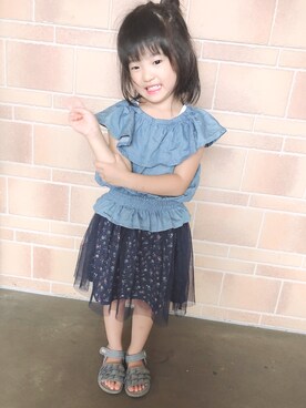 ayaさん(キッズ・90cm)の夏コーディネート