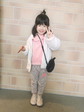 ayaさん（キッズ・100cm）の冬コーディネート