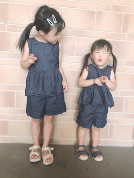 ayaさん（キッズ・100cm）の夏コーディネート