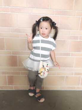 ayaさん（キッズ・100cm）の夏コーディネート