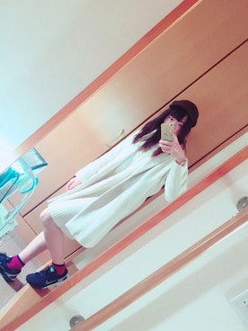 「AS KNOW AS plus（アズノゥアズプラス）のアイテム（チェスターコート）」を使った、koronさん（レディース・165cm）の秋コーディネート