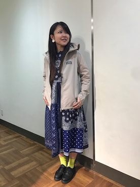 「WILD THINGS（ワイルドシングス）のアイテム（ブルゾン）」を使った、もぎさん（レディース・153cm）の冬コーディネート
