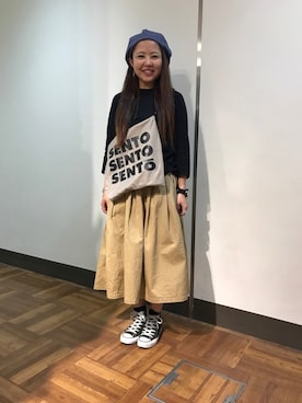 「FANEUIL（ファヌル）のアイテム」を使った、もぎさん（レディース・153cm）の夏コーディネート