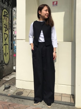 「FANEUIL（ファヌル）のアイテム」を使った、もぎさん（レディース・153cm）の冬コーディネート