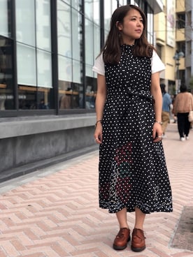 「rasox（ラソックス）のアイテム（レッグウェア）」を使った、もぎさん（レディース・153cm）の春コーディネート