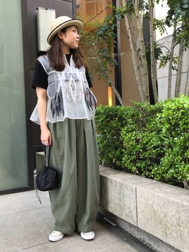 「NOL（ノル）のアイテム」を使った、もぎさん（レディース・153cm）の春コーディネート