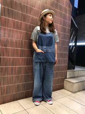 「NOL（ノル）のアイテム」を使った、もぎさん（レディース・153cm）の春コーディネート