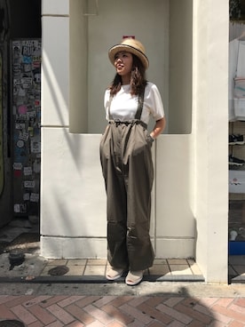 「NOL（ノル）のアイテム」を使った、もぎさん（レディース・153cm）の夏コーディネート