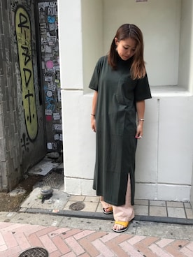 「サンダルマン」｜もぎさん（レディース・153cm）の夏コーディネート