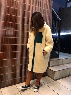 「MANASTASH（マナスタッシュ）のアイテム（レッグウェア）」を使った、もぎさん（レディース・153cm）の秋コーディネート