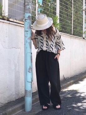 「TIMEX（タイメックス）のアイテム」を使った、もぎさん（レディース・153cm）の夏コーディネート