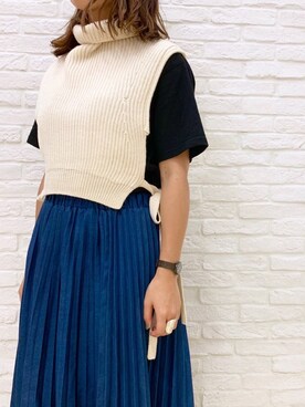 「TIMEX（タイメックス）のアイテム」を使った、もぎさん（レディース・153cm）の夏コーディネート