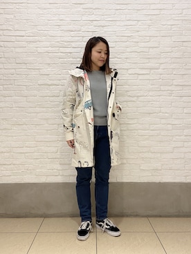「unfil」｜「アイテム（ブルゾン）」を使った、もぎさん（レディース・153cm）の冬コーディネート