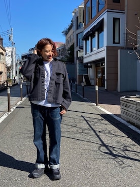 「and wander（アンドワンダー）のアイテム」を使った、もぎさん（レディース・153cm）の冬コーディネート