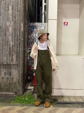 「COBRA CAPS（コブラキャップス）のアイテム」を使った、もぎさん（レディース・153cm）の春コーディネート