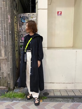 「MANASTASH（マナスタッシュ）のアイテム（PC・スマホグッズ/家電）」を使った、もぎさん（レディース・153cm）の夏コーディネート