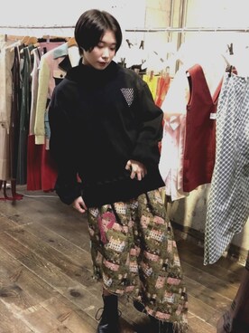 「2018ss」｜「アイテム（ブーツ）」を使った、aoiさん（レディース・165cm）の秋コーディネート