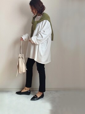 「reca（レカ）のアイテム（チュニック）」を使った、chi__ka❤︎さん（レディース・161cm）の春コーディネート