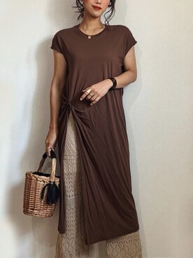 「透かし編みニット」｜chi__ka❤︎さん（レディース・161cm）の春コーディネート