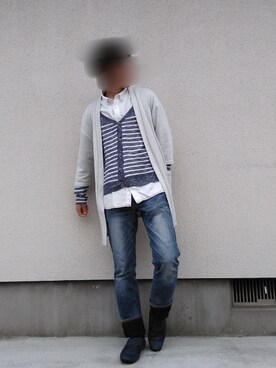 「M2squared（エムツースクエアード）のアイテム」を使った、シラスさん（メンズ・170cm）の春コーディネート