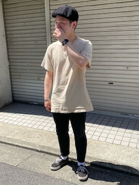 「AUGUSTE PRESENTATION（オーギュストプレゼンテーション）のアイテム」を使った、sakuさん（メンズ・170cm）の春コーディネート