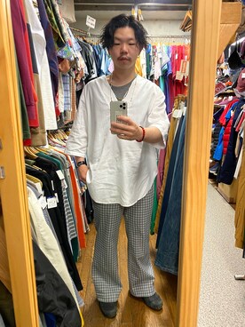 「A.P.C.（アーペーセー）のアイテム（ブレスレット）」を使った、sakuさん（メンズ・170cm）の夏コーディネート