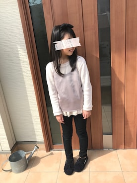 「アイテム（キャミソール）」を使った、mmkyさん（キッズ・130cm）の春コーディネート