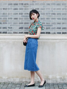 「index（インデックス）のアイテム」を使った、rokuさん（レディース・172cm）の夏コーディネート