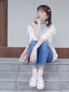 「ISABEL MARANT（イザベルマラン）のアイテム（トップス）」を使った、rokuさん（レディース・172cm）の秋コーディネート