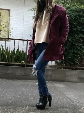 chiiiiまるさん（レディース・152cm）の冬コーディネート