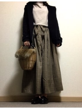 まるみさん(レディース・154cm)の冬コーディネート