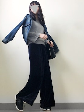 「ROPE' PICNIC（ロペピクニック）のアイテム」を使った、おこめさん（レディース・155cm）の秋コーディネート