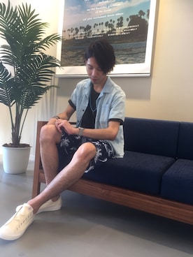 「ノーティードッグ」｜Naoさん（メンズ・182cm）の夏コーディネート