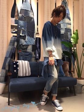 「ノーティードッグ」｜「アイテム（アクセサリー）」を使った、Naoさん（メンズ・182cm）の秋コーディネート